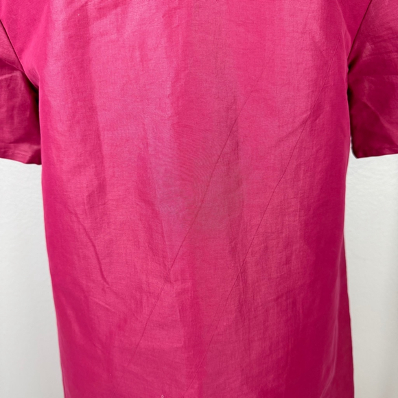Love Moschino Mini Shift Dress 6 Pink Barbiecore Short Puff Sleeve Made in Italy - Picture 5 of 15
